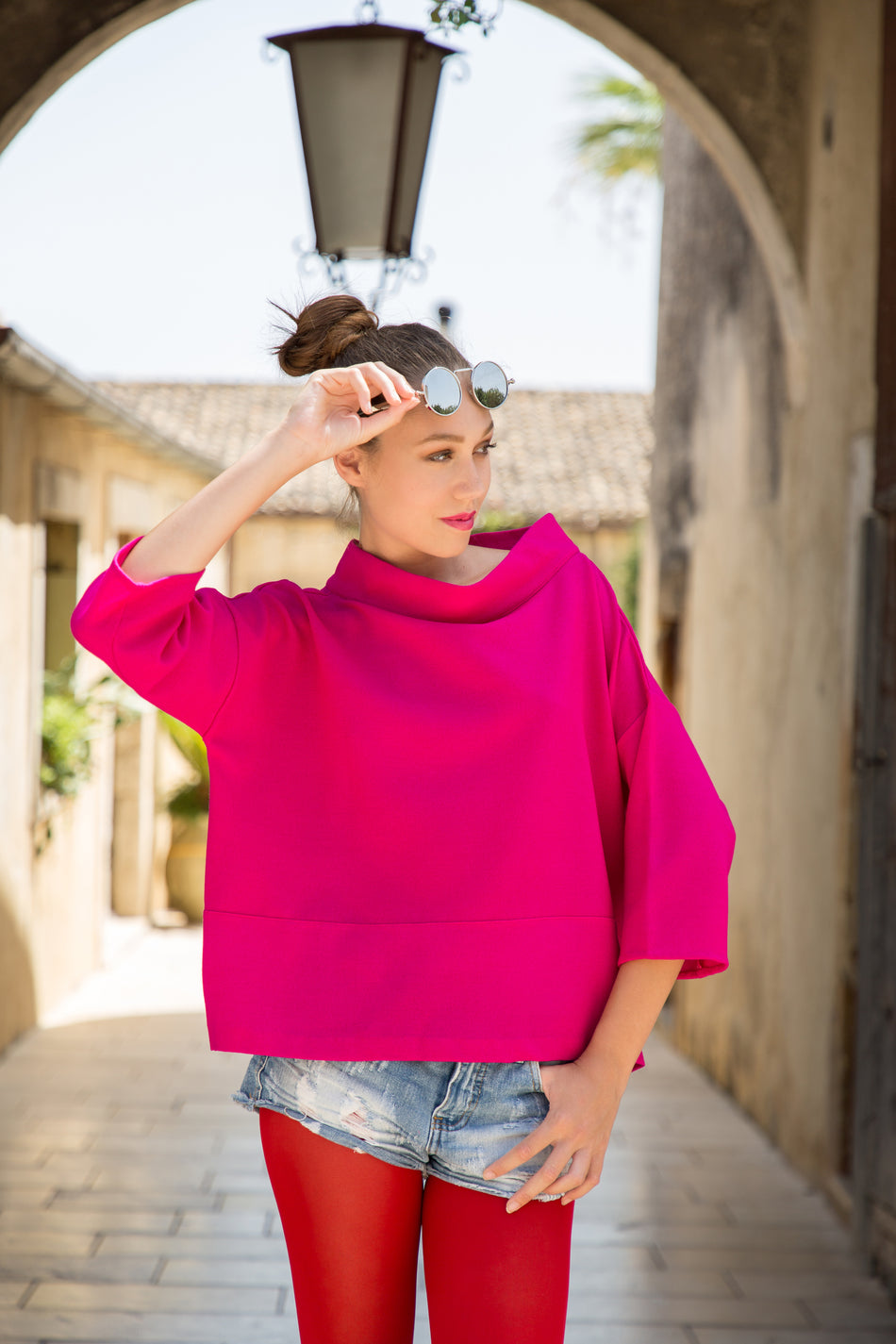 Blusa Audrey Fuchsia