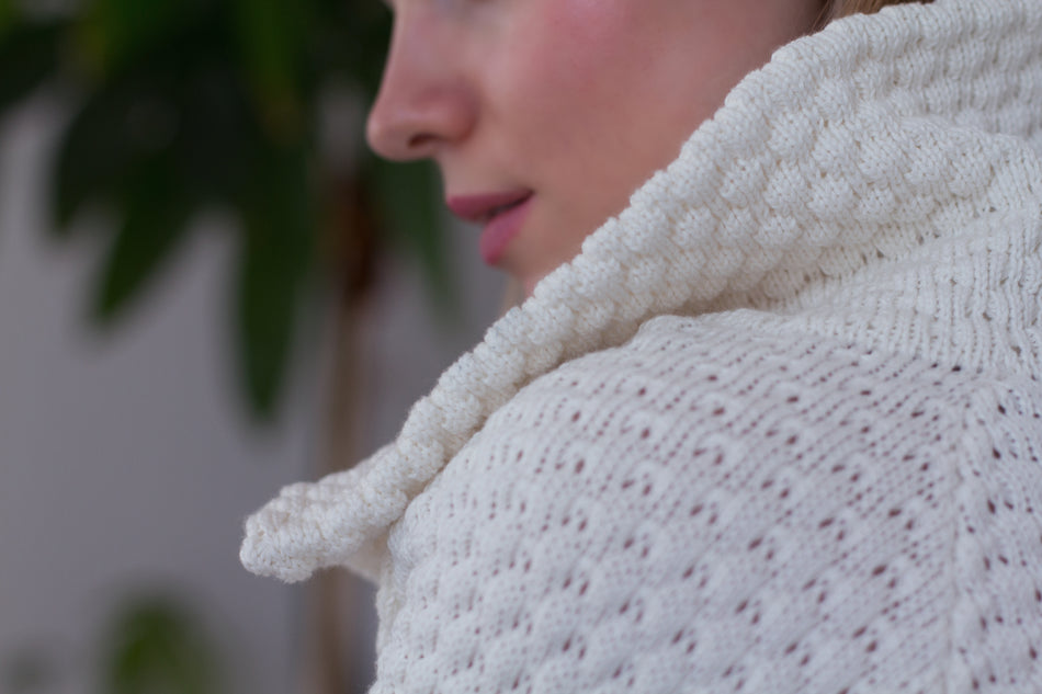 Capospalla in Cotone Bianco Latte