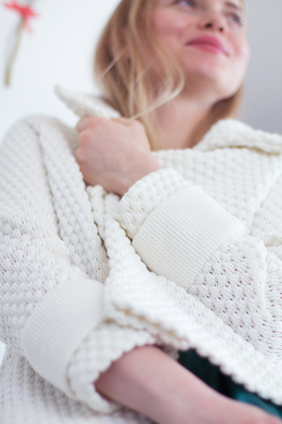 Capospalla in Cotone Bianco Latte