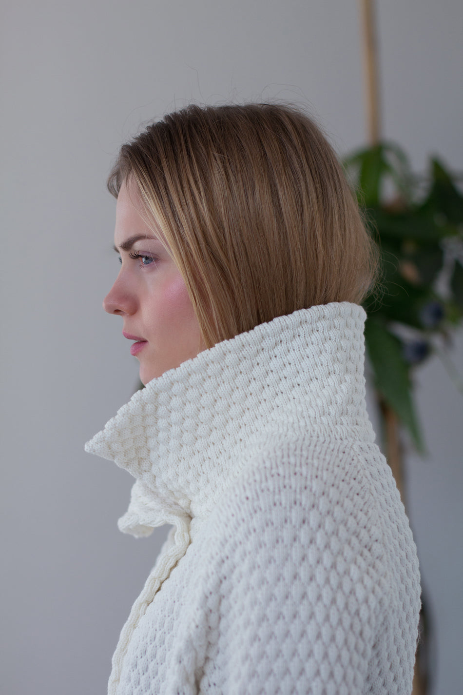 Capospalla in Cotone Bianco Latte