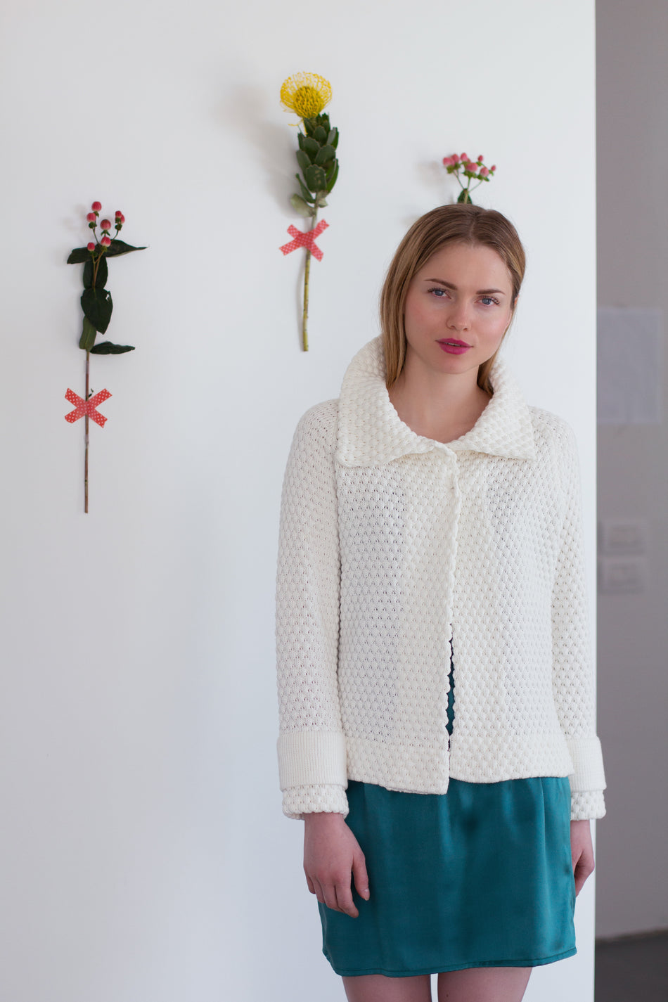 Capospalla in Cotone Bianco Latte
