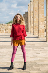 Blusa Orchid Rosso Bordeaux