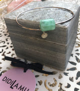 Bracciale Venerino in argento con pietra Crisoprasio