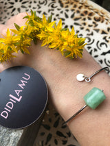 Bracciale Venerino in argento con pietra Crisoprasio