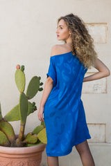 DIDI Dress Seta Pura Azzurro