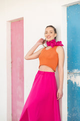 Top Tricot Arancione